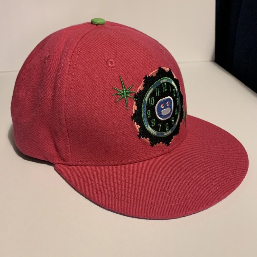 Y2K Ice Cream BBC Snapback Hat Cap Pink & Blue - Picture 2 of 4